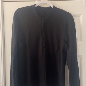 lululemon shift stitch henley long sleeve